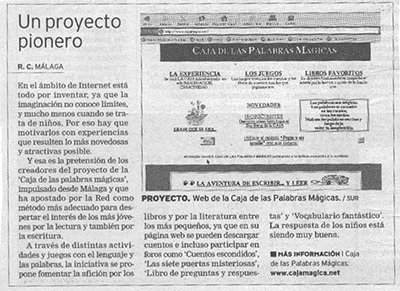 cajamagica en diario SUR